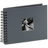 Album klasické spirálové FINE ART 24x17 cm, 50 stran, šedé
