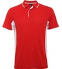 Pánská sportovní polokošile Montmelo, červená / bílá, mix velikostí