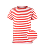 Tričko pruhované dětské Dirk, červené, velikosti 110 - 146