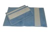 Ručník modrý velký s bordurou k potisku (včetně potisku)